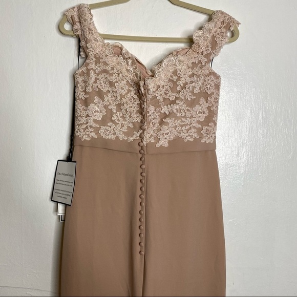 NWT Isadora Lace Gown by Jadore -Latte Size 10‎ - Picture 6 of 12